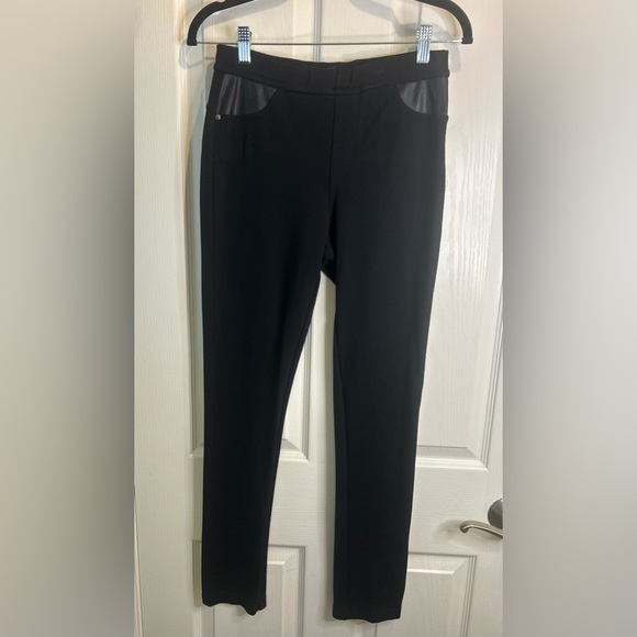 🖤”DKNY Jeans” Women’s Black Pullon Leggings w/ Front & Back Pockets Size S - Picture 1 of 12